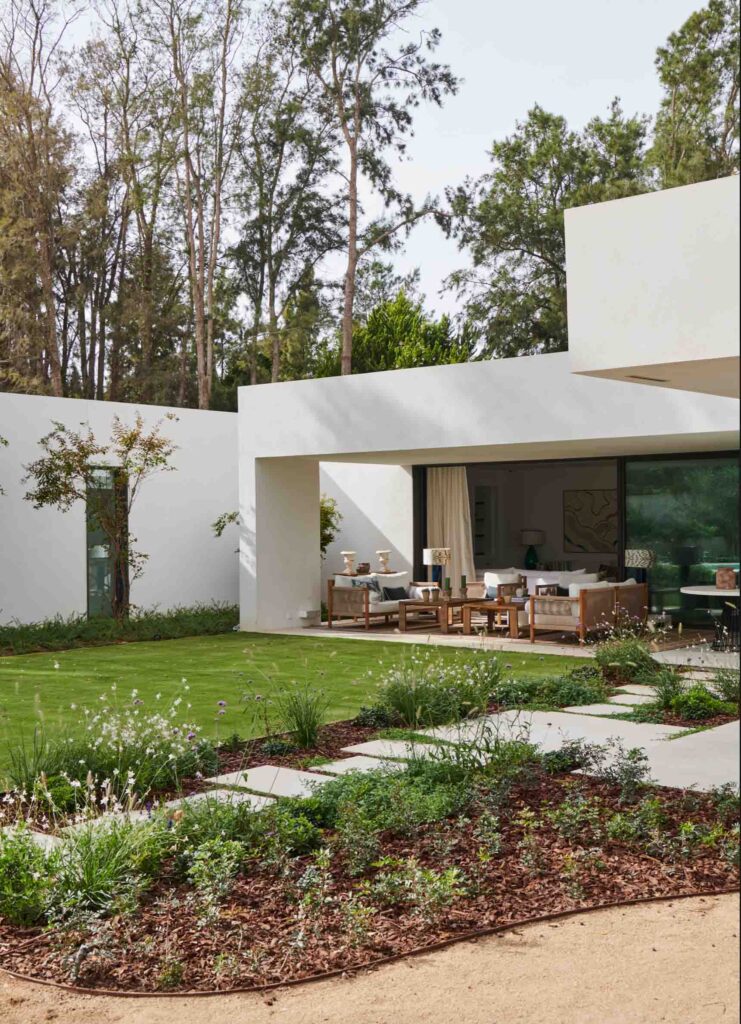 Außenansicht Garten Modulare Luxusvilla