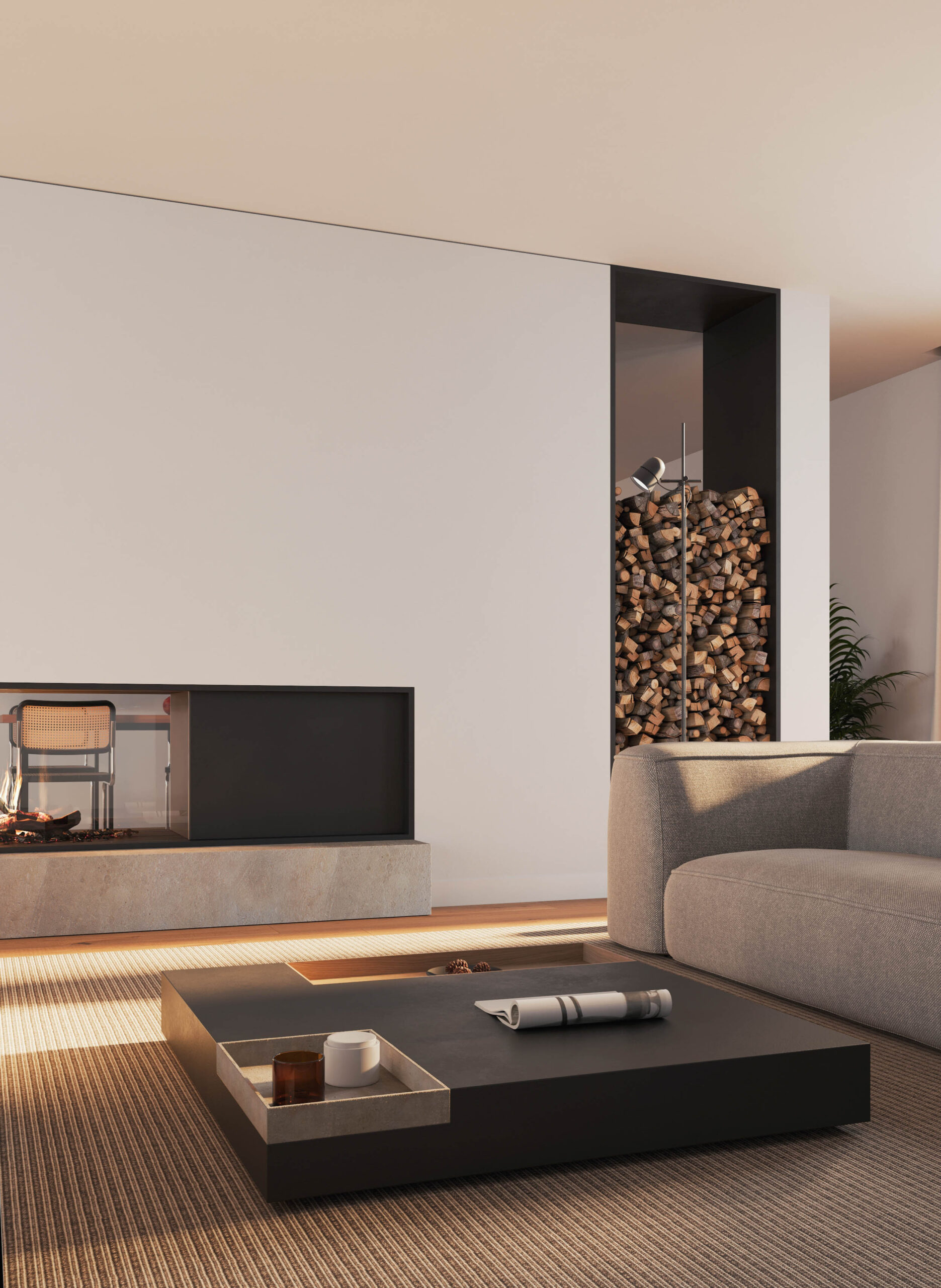 Innenarchitektur Salon Maßgeschneidertes Luxushaus