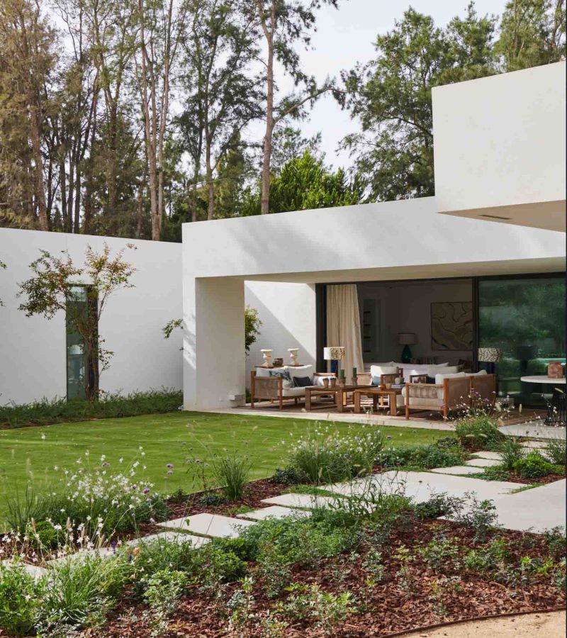 Außenansicht Garten Modulare Luxusvilla