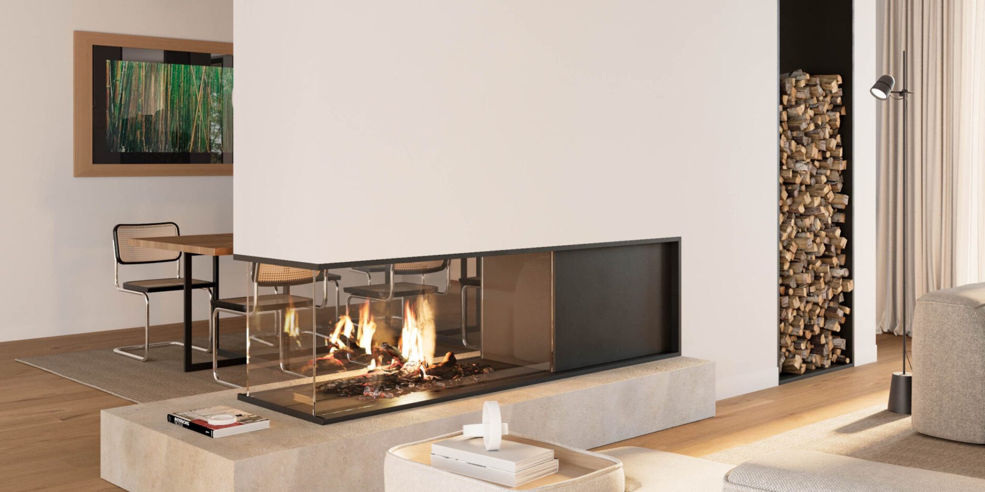 Kamin Maßgeschneidertes Luxushaus San Cugat, Barcelona